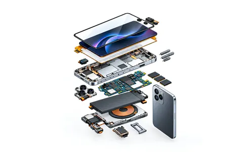 Smartphone exploded view