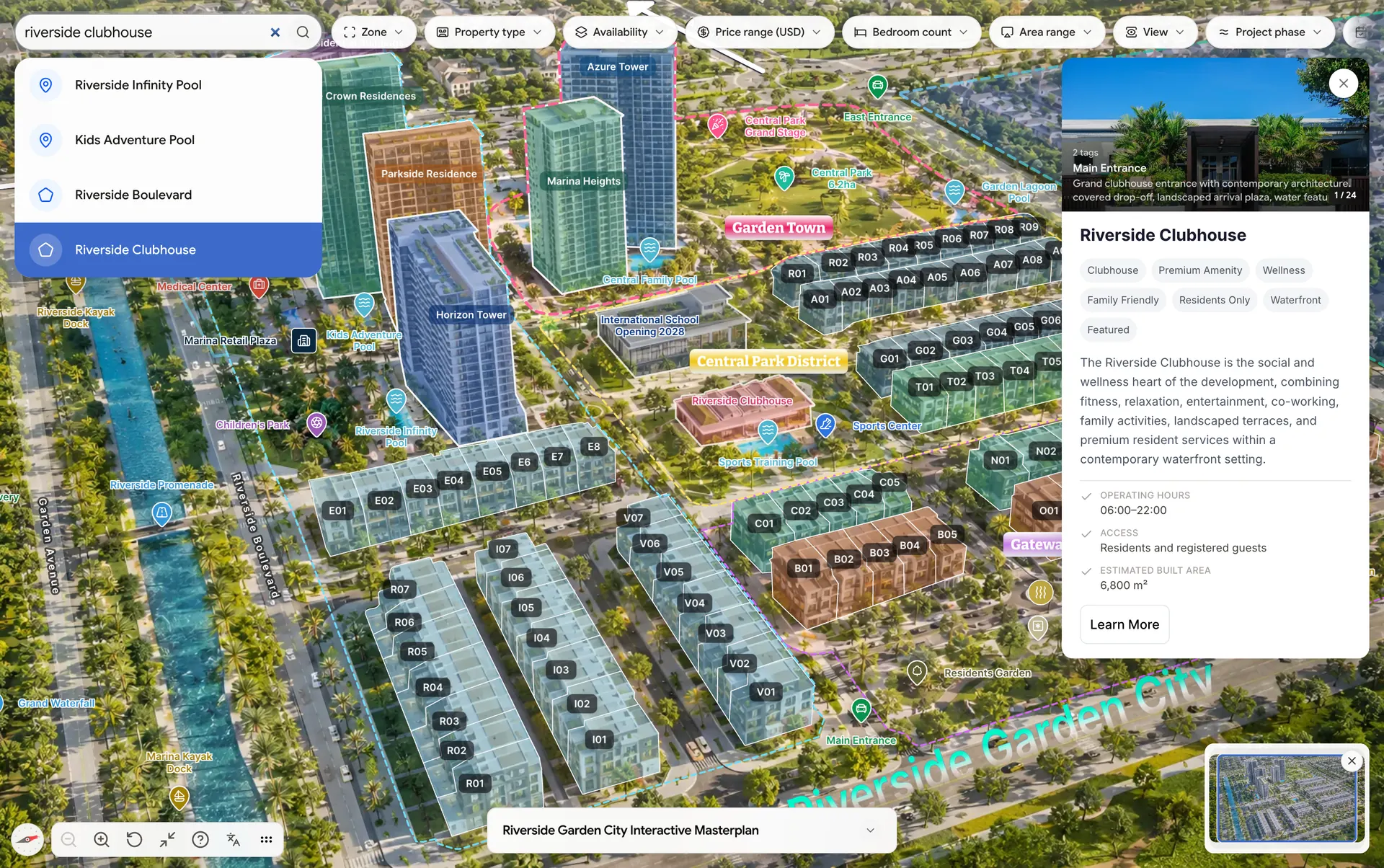 Interactive Real Estate & Floorplan Map Preview